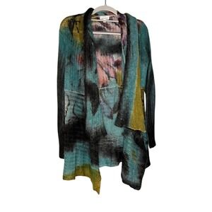 Adore mohair colorful open front cardigan
